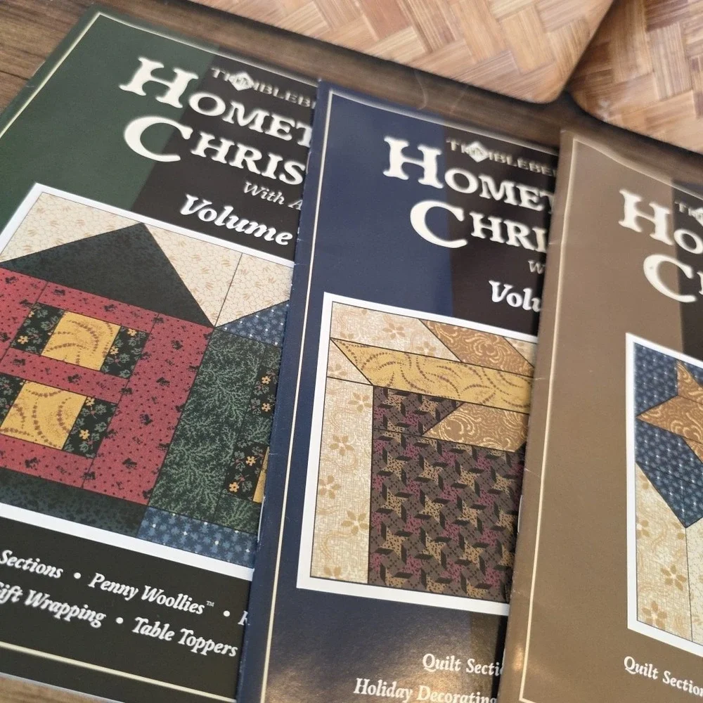 Thimbleberries Hometown Christmas Lot of 3 Volumes 2, 3 & 4 Recipes‎ Quilting